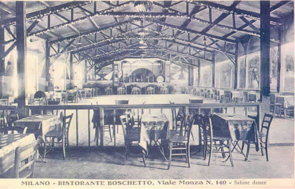 Ristorante Boschetto. Salone delle danze